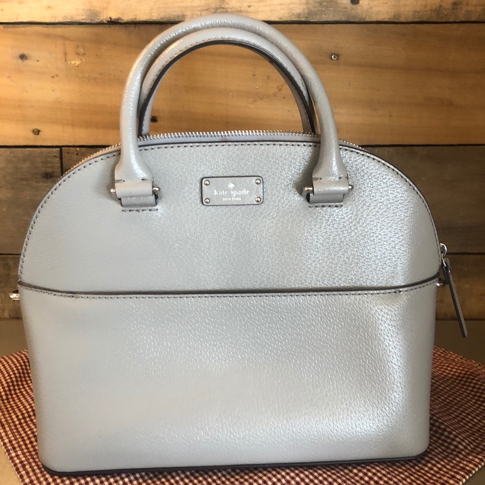 Gray Kate Spade Dome Satchel
